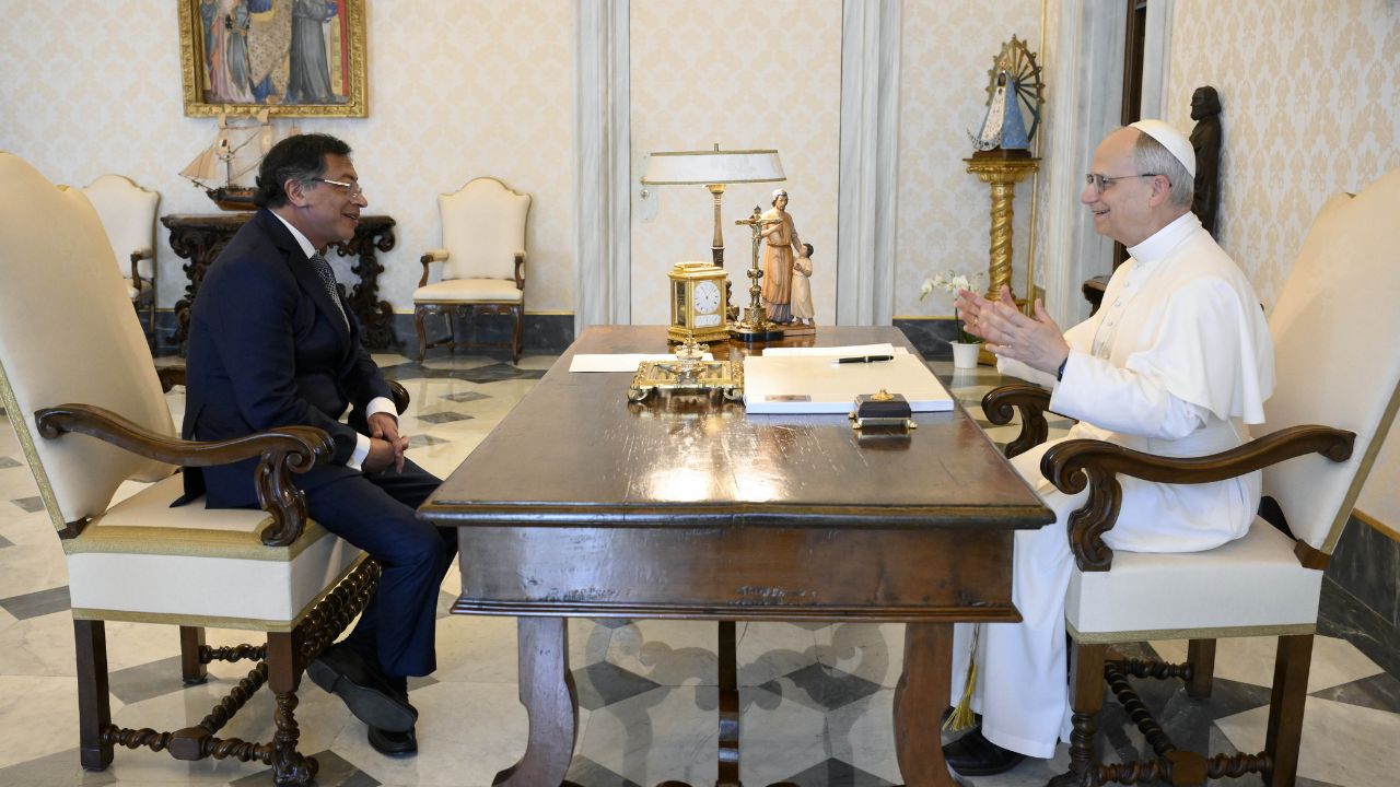 Papa Leone XIV riceve il presidente della Colombia Gustavo Petro