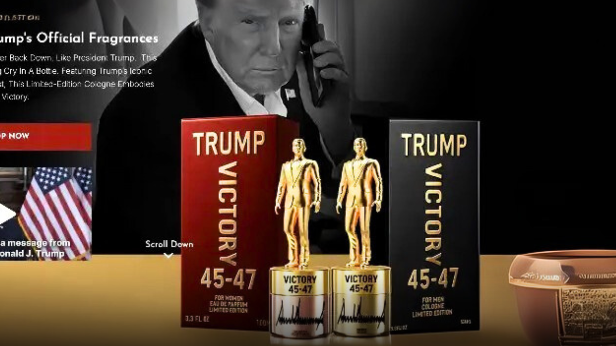 Profumo di potere: Trump lancia “Victory 45-47”, la fragranza dorata (e carissima) della sua presidenza