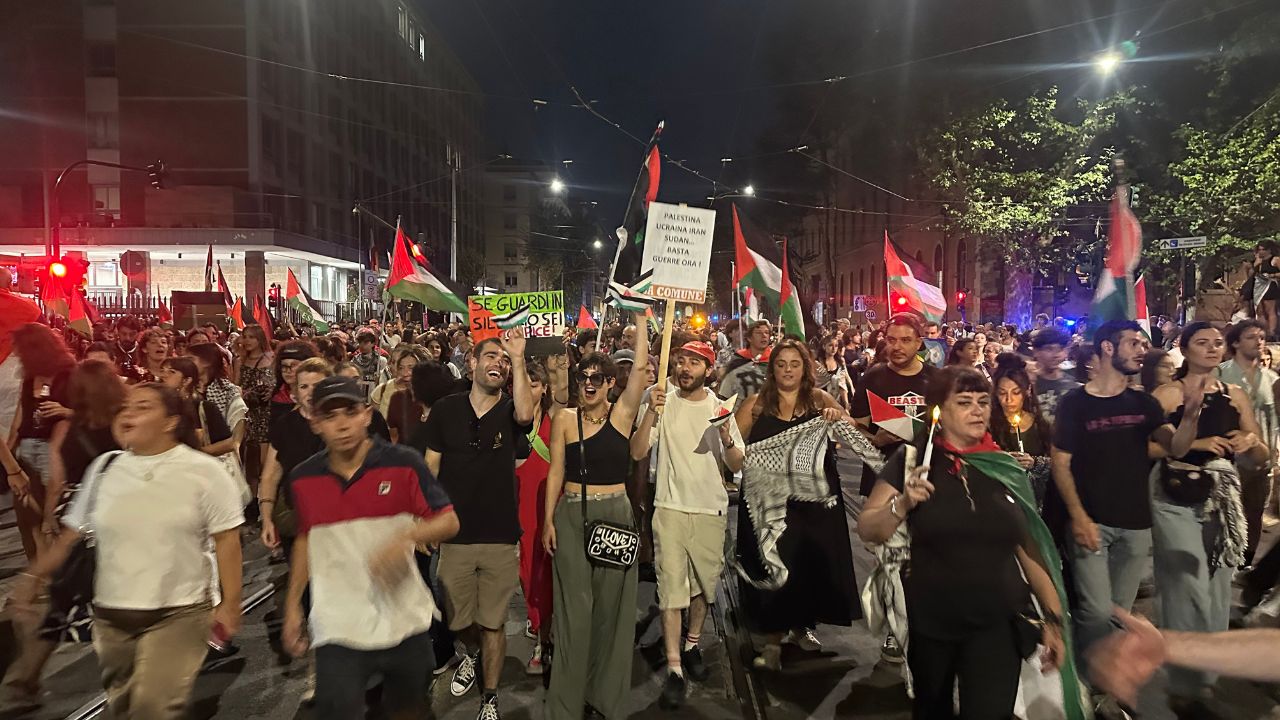 Roma si mobilita per la Flotilla: folla oceanica da Piazza Vittorio a Piramide