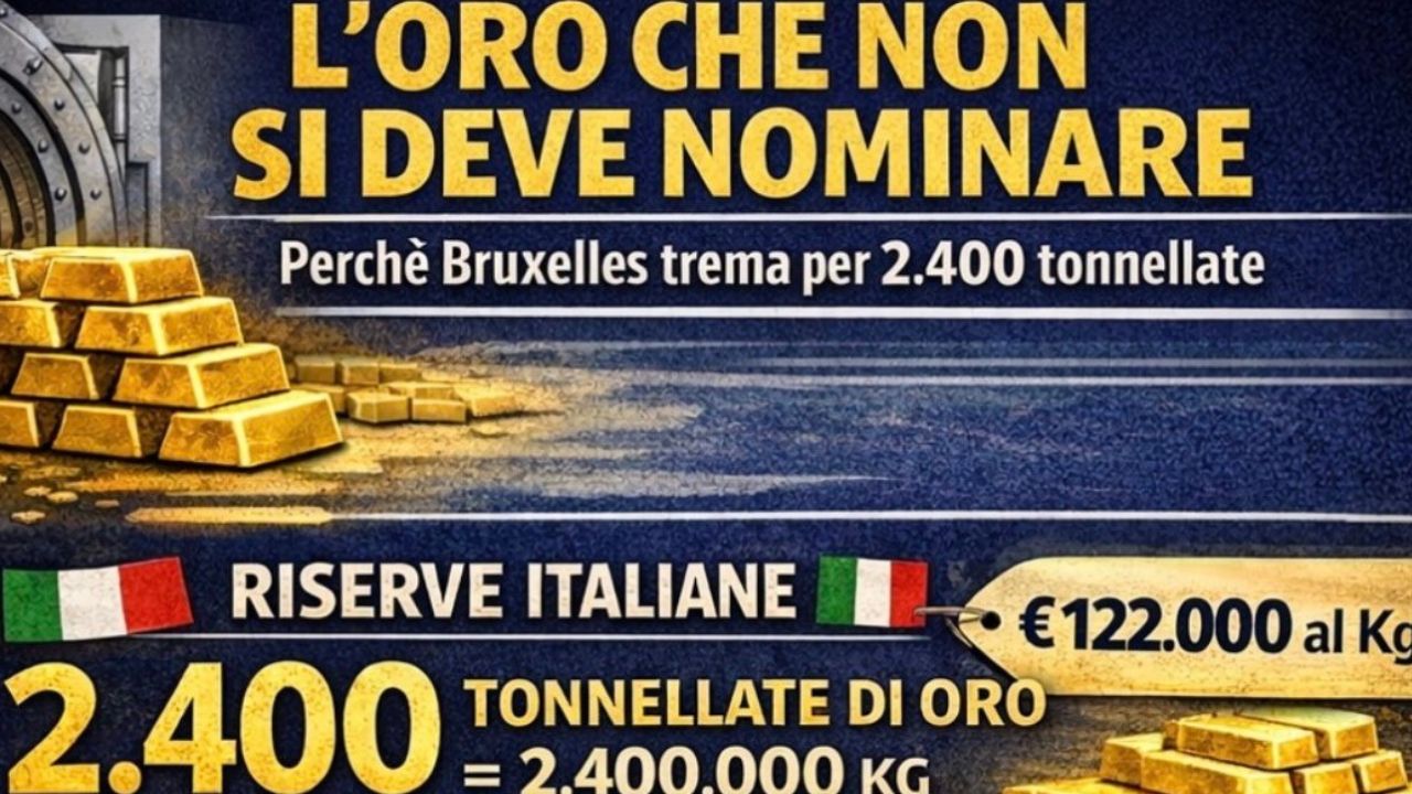 Perché a Bruxelles tremano per le 2.452 tonnellate d’oro italiano?
