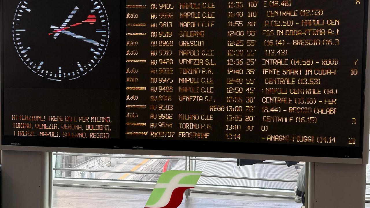 Alta Velocità nel caos per sabotaggi: l’Italia bloccata sui binari