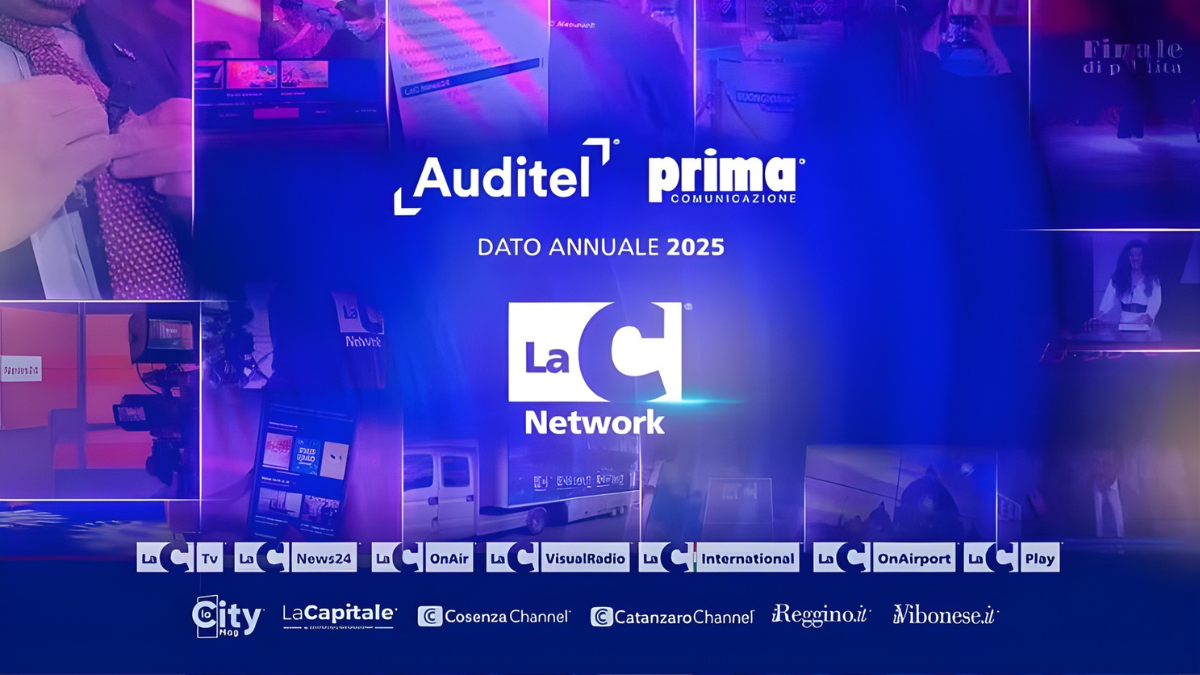 LaC prima tv in Calabria nel 2025, cresce anche il posizionamento nazionale