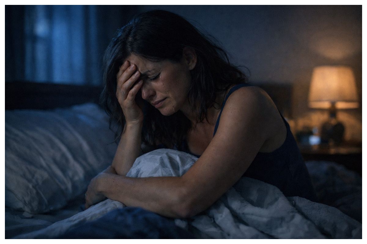Ti capita di piangere più spesso di notte? La psicologia spiega perché succede davvero