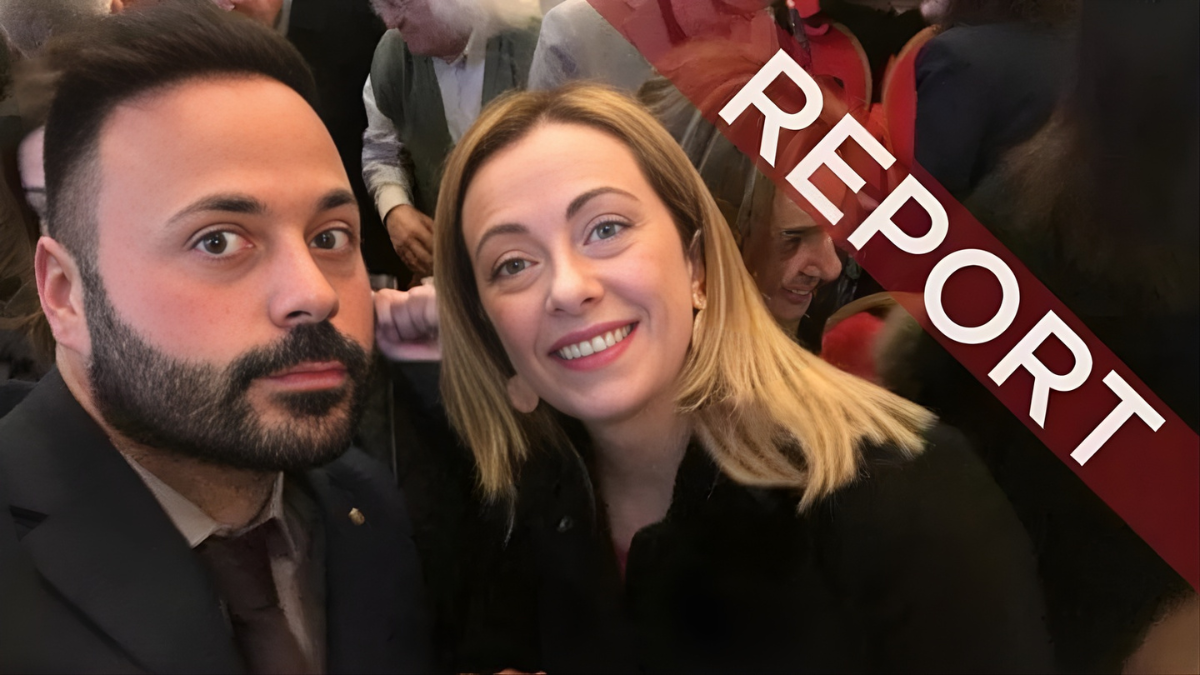 Meloni, la foto col pentito dei Senese. Report rivela: vicino a FdI, aveva un pass alla Camera