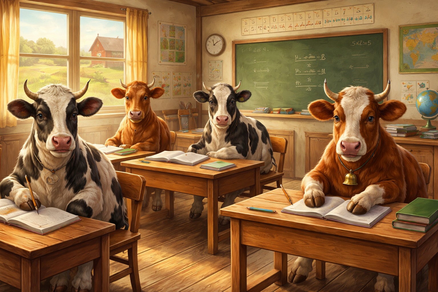 Cinque mucche iscritte all’asilo per salvare una classe: a Moosch la protesta surreale contro i tagli alla scuola