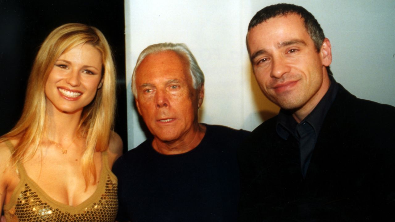 Michelle Hunziker e Eros Ramazzotti con Giorgio Armani