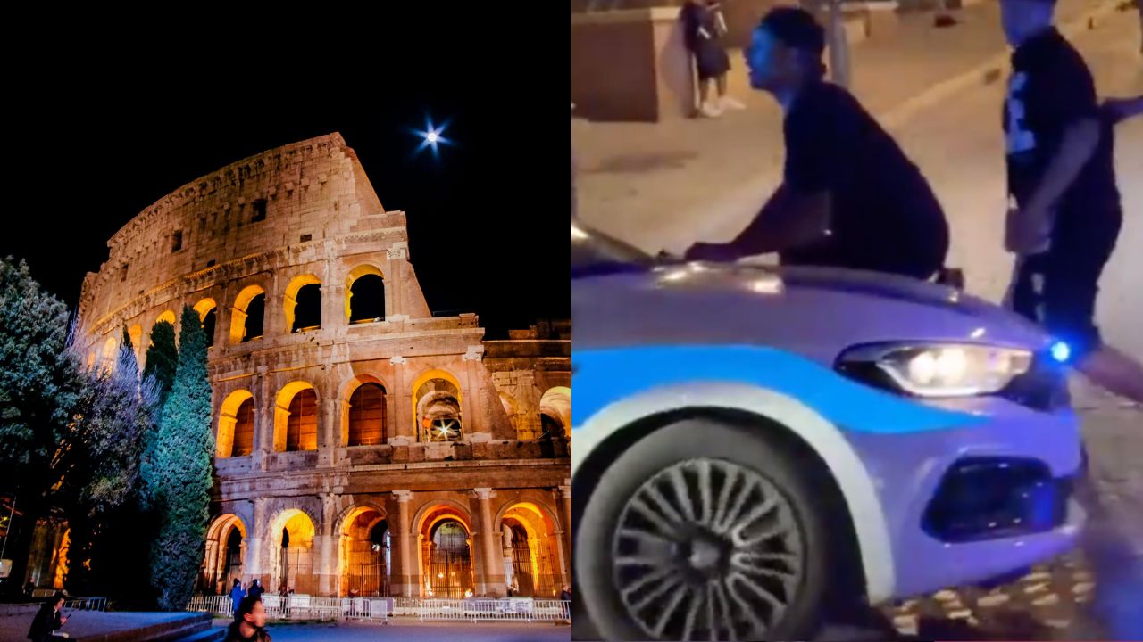 Inferno al Colosseo: baby gang assedia la Polizia. Agenti feriti e auto presa a calci tra i turisti terrorizzati
