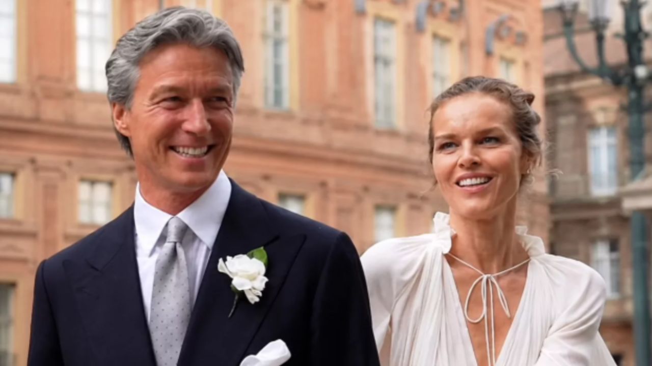 Eva Herzigova sposa Gregorio Marsiaj dopo 25 anni: nozze sabaude a Torino tra Palazzo Carignano, Aston Martin e zuppa ceca