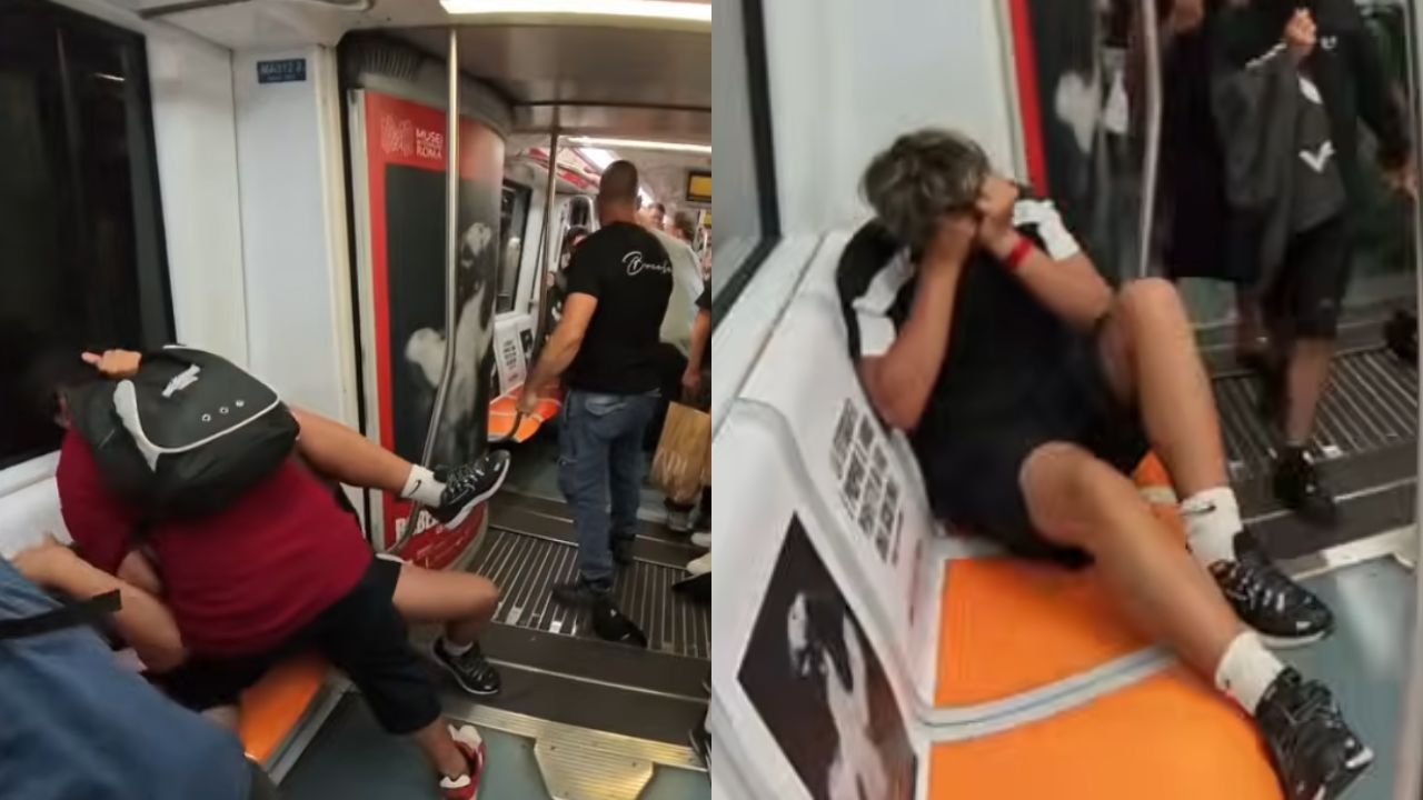 Calci, pugni e spray al peperoncino: oggi la metro di Roma sembra il Far West | VIDEO CHOC