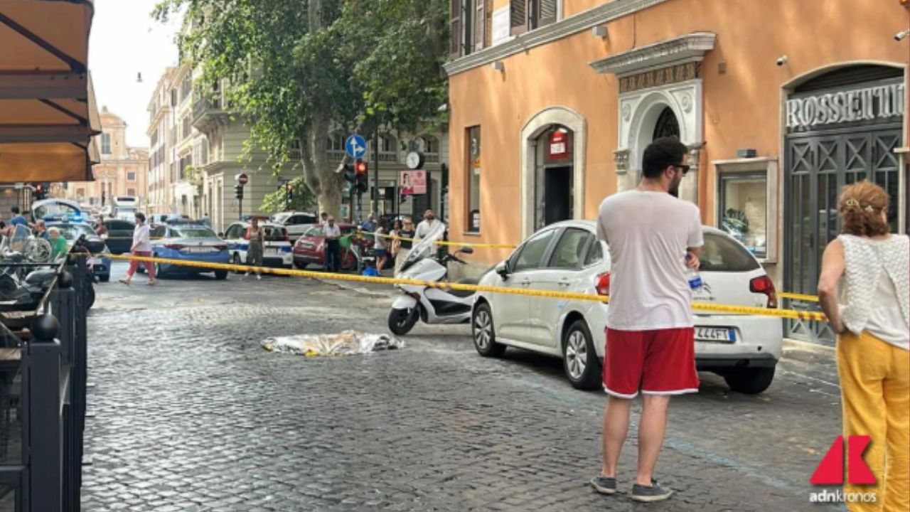 Via di San Francesco Ripa, foto di adnkronos