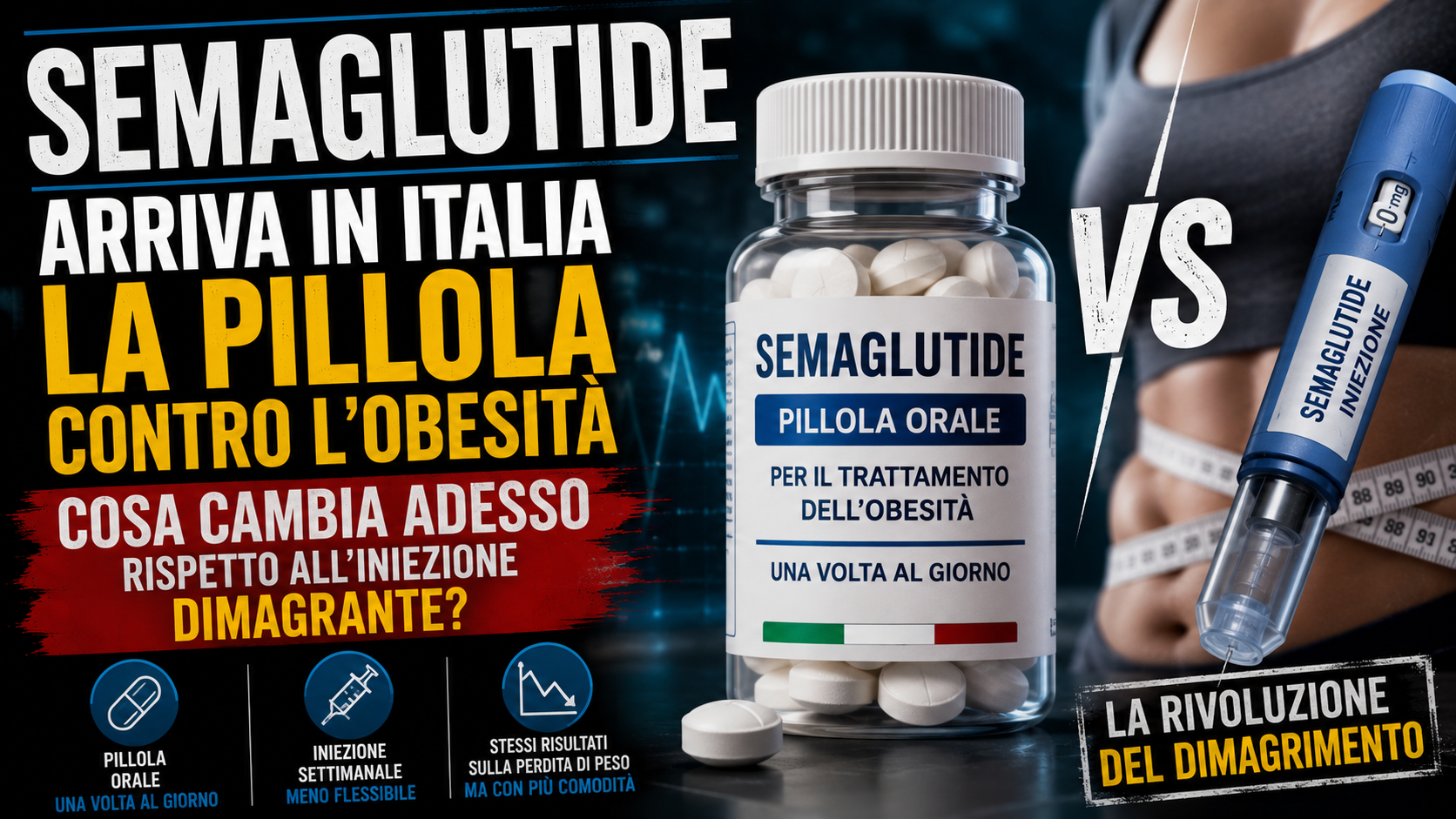 Semaglutide, arriva in Italia la pillola contro l’obesità: cosa cambia adesso rispetto all’iniezione dimagranti?
