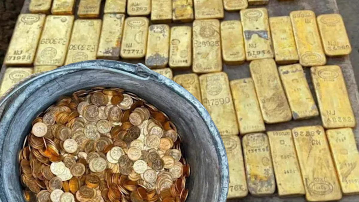 Belgio, va a posare un tubo nelle fognature e trova un tesoro: 49 lingotti e 4mila monete d’oro. Il valore? Oltre nove milioni di euro