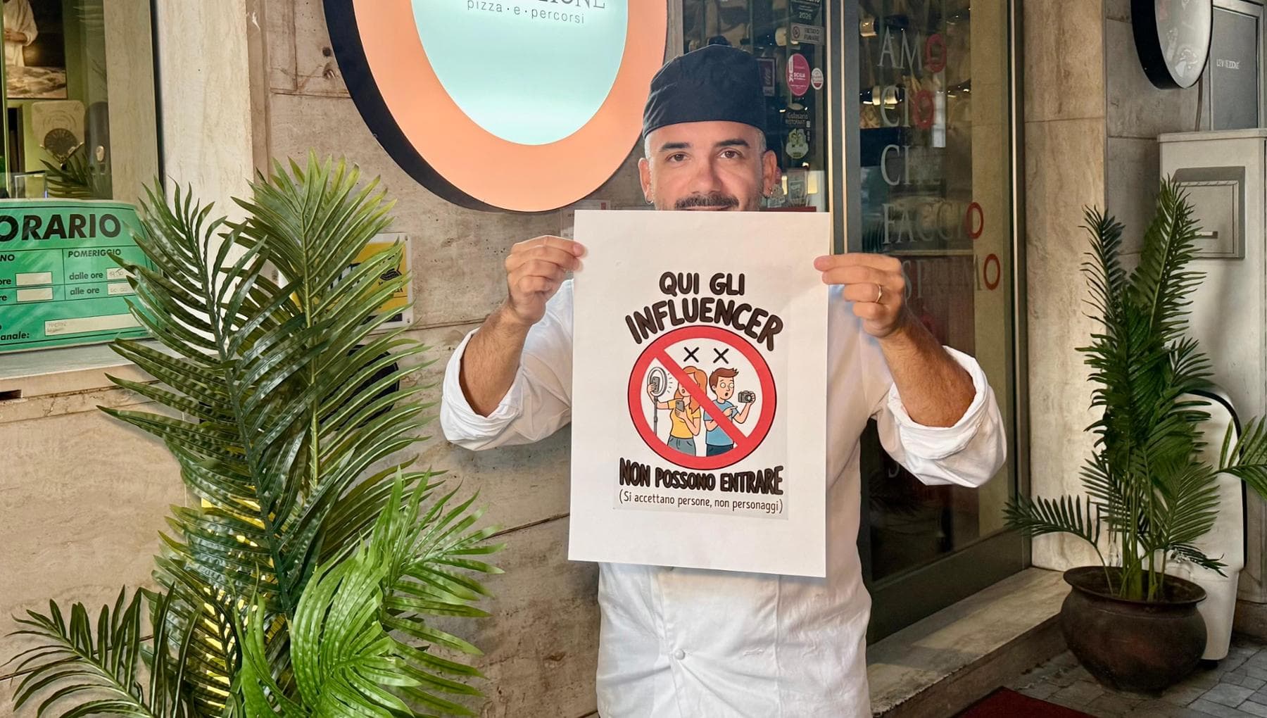 Catania, content creator mangia la pizza e non paga: il titolare vieta l’ingresso agli influencer