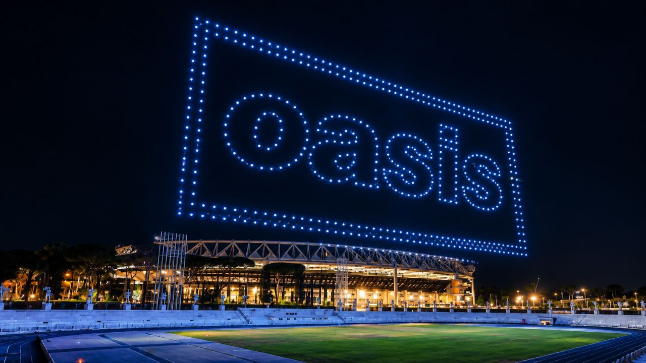 Oasis a Roma nel 2027: droni all’Olimpico e boom biglietti. La verità oggi alle 17:00
