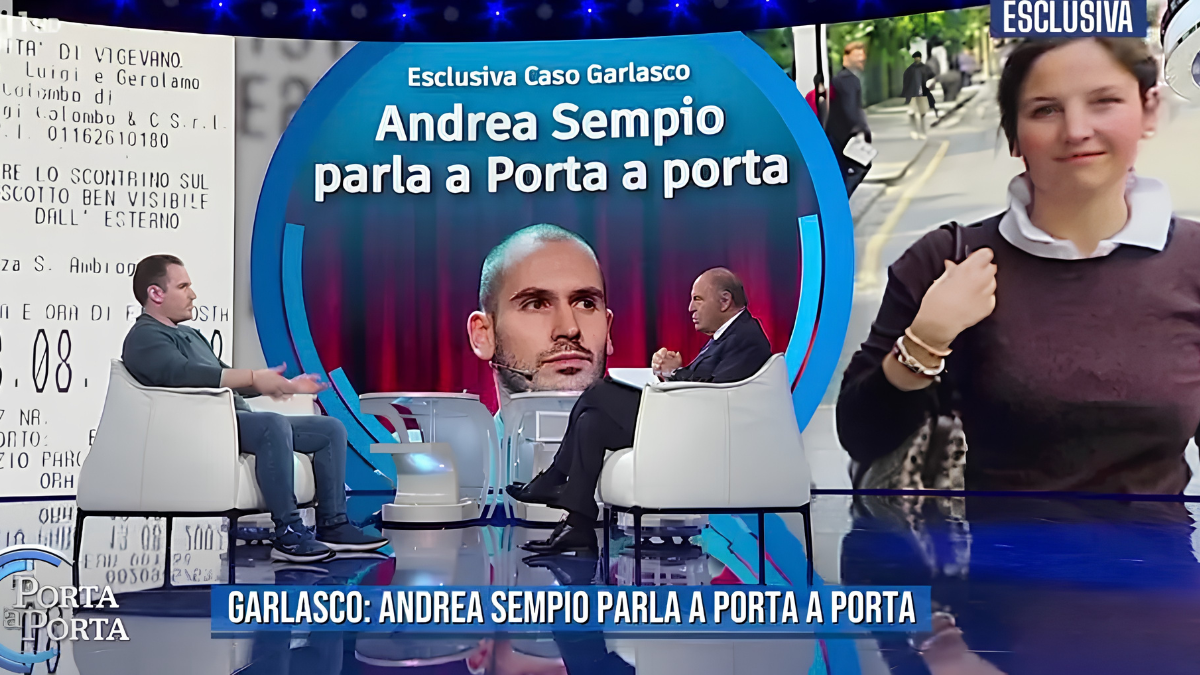 Garlasco, Andrea Sempio a Porta a Porta confessa la paura del carcere: «Non vivo più, spero che tutto finisca prima del processo»