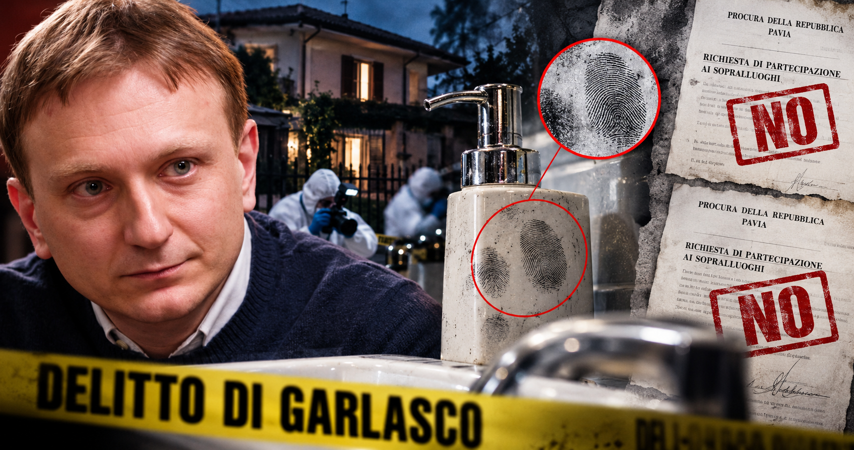 Garlasco, spuntano impronte mai analizzate sul dispenser del sapone: Stasi chiede nuovi esami e dagli atti emerge il doppio no della pm a Garofano
